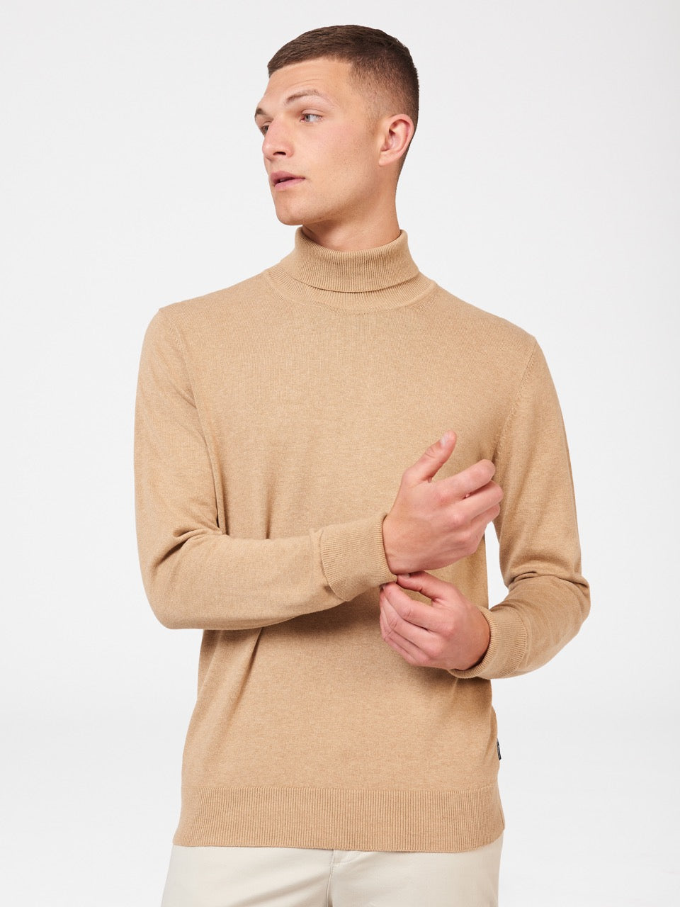 Knitwear Ben Sherman Signature Roll Neck Grise | ZSJ-35144144